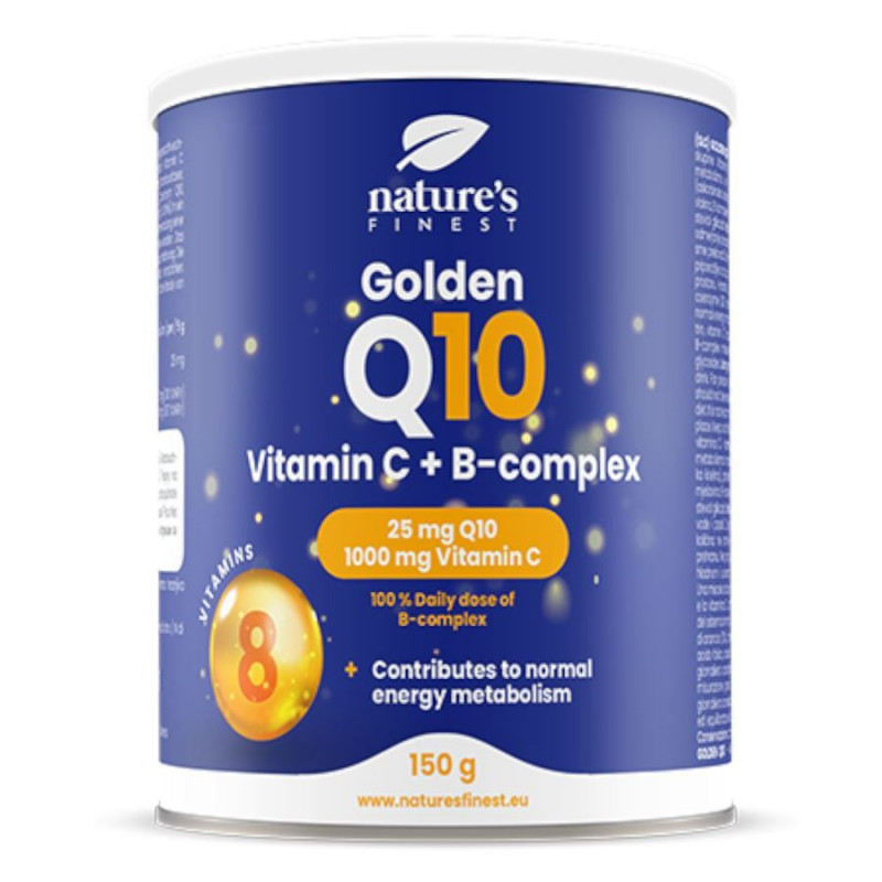 Nature's finest Q10 + B-komplex + vitamin C.