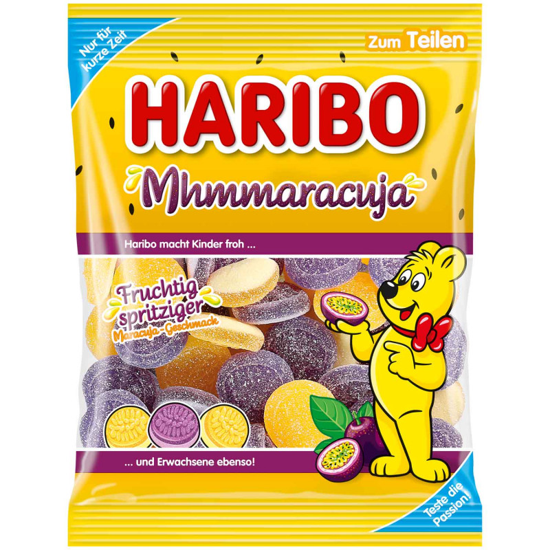 Haribo želejveida konfektes Mhmmaracuja 160g