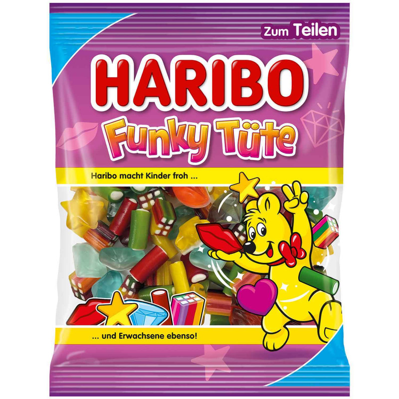 Haribo želejveida konfektes Funky Tute 175g 