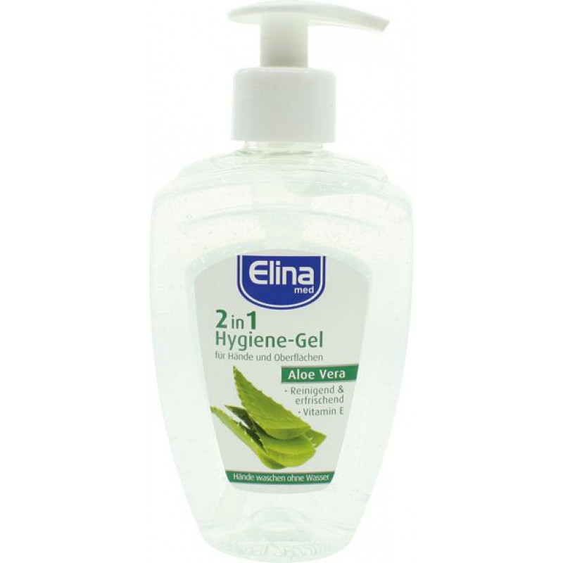 Elina antibakteriāls gēls rokām  Aloe Vera 300ml 2in1 