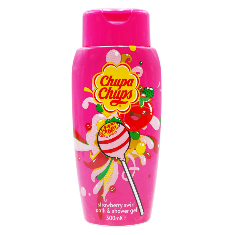 Chupa Chups vannas un dušas želeja strawberry (zemene) 300ml