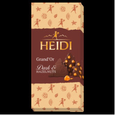 HEIDI šokolāde Grand'Or Dark & Hazelnuts 100g EXP 11/2024