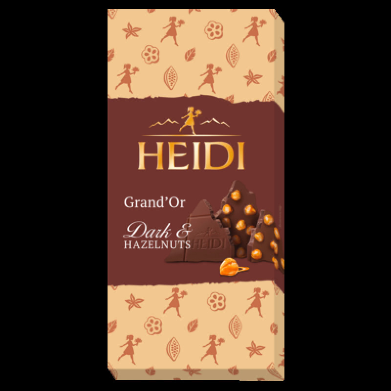 HEIDI šokolāde Grand'Or Dark & Hazelnuts 100g EXP 11/2024