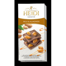 HEIDI šokolāde Grand'Or Milk Almonds 100g EXP 27/12/2024