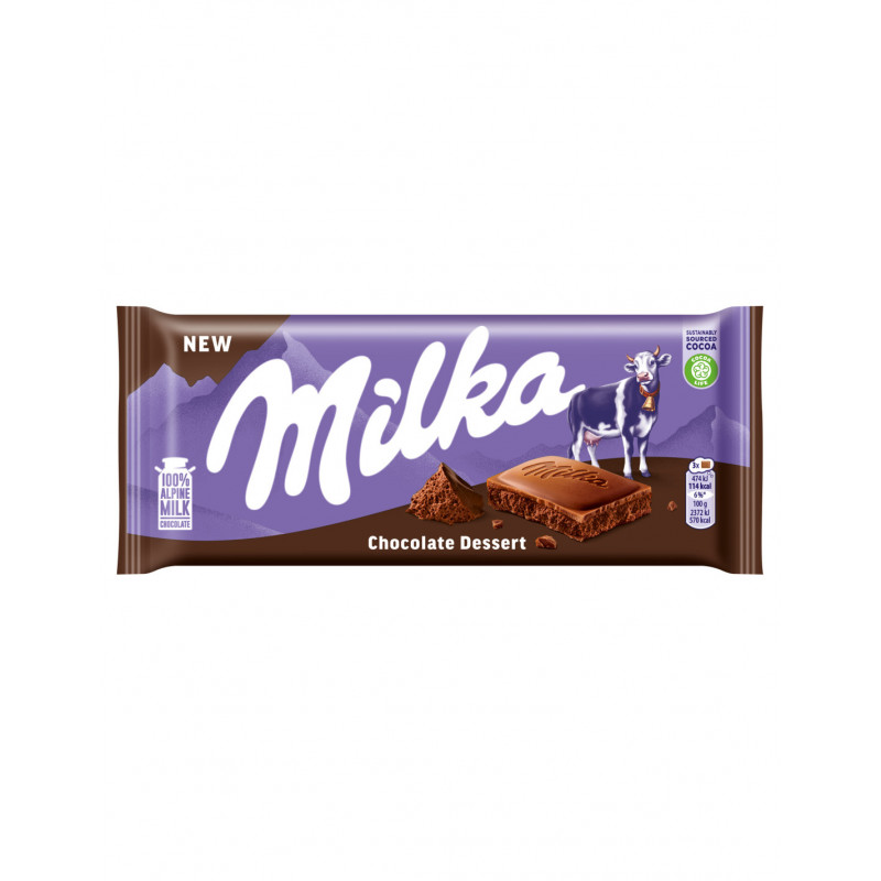 MILKA 100G CHOCO DESSERT CHOCOLATE