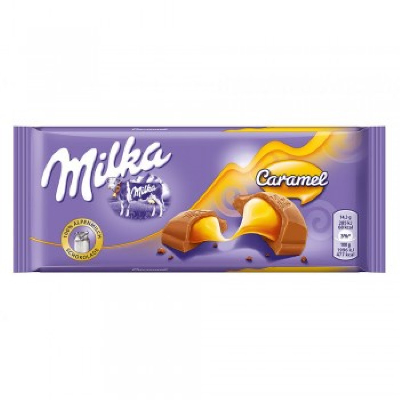 MILKA 100G CARAMEL CHOCOLATE