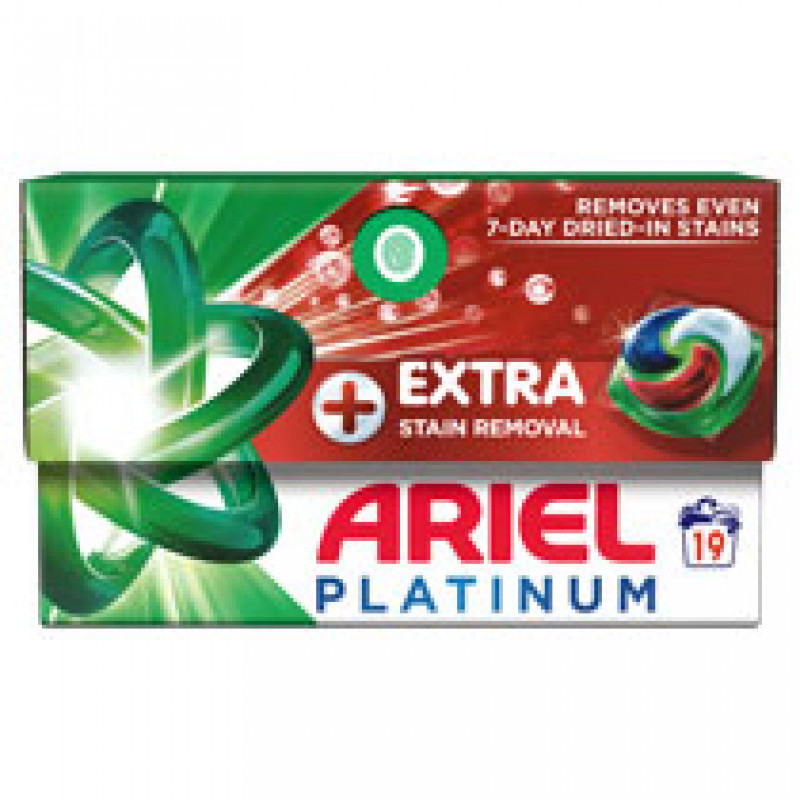 Ariel kapsulas veļas mazgāšanai Extra Stain Removal 19gb