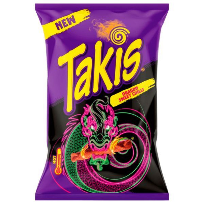 Kukurūzas uzkodas TAKIS Sweets Chilli Dragon, 100g