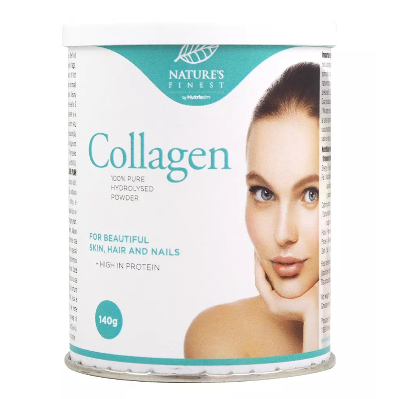 Nature's finest Collagen. 100% dabisks, hidrolizēts kolagēns ādai, matiem, nagiem, zinātniski pierādīta efektivitāte. 140g