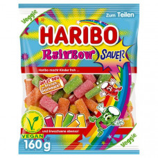 Haribo želejveida konfektes Rainbow Sauer 160g