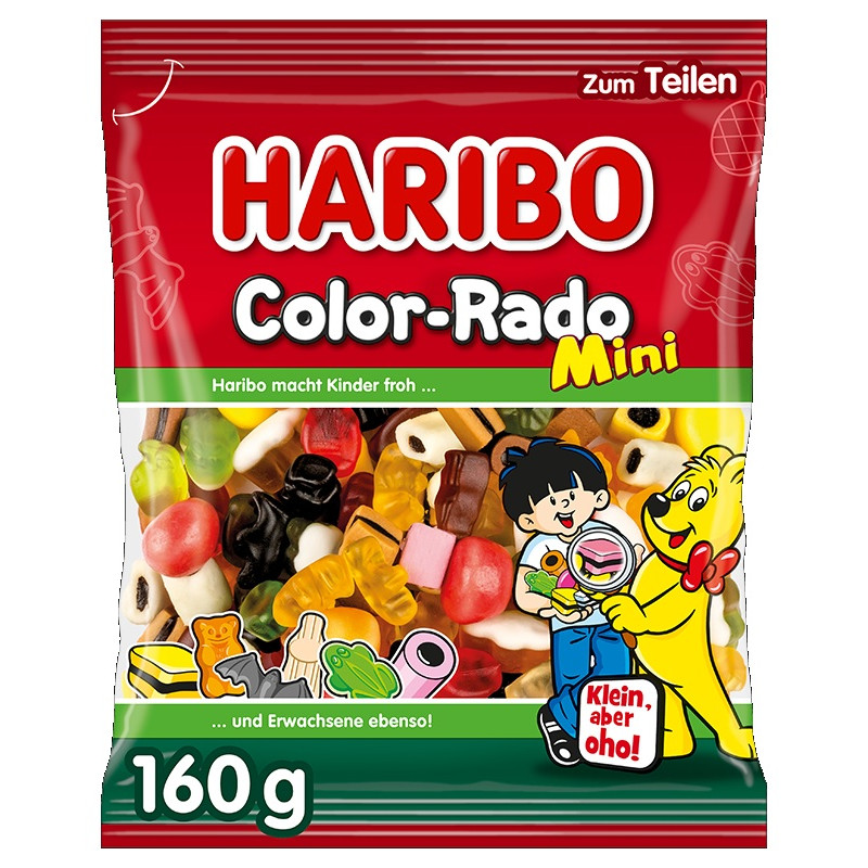 Haribo želejveida konfektes MINI COLOR RADO 160G 