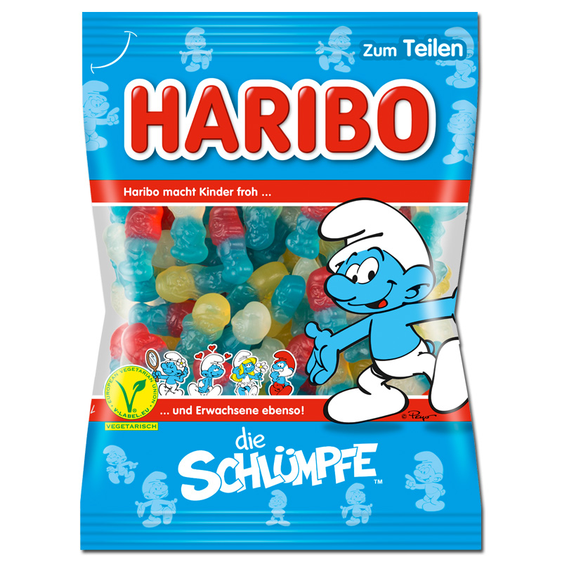 Haribo želejveida konfektes Schlumpfe 175g