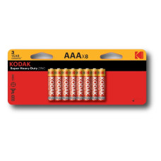 Kodak baterijas cinka AAA 8paka exp03/25