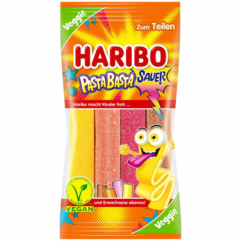 Haribo želejveida konfektes Sauer Pasta Basta 175g