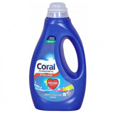 Coral šķidrais veļas mazgāšanas līdzeklis 1L 20mazg. reizēm 