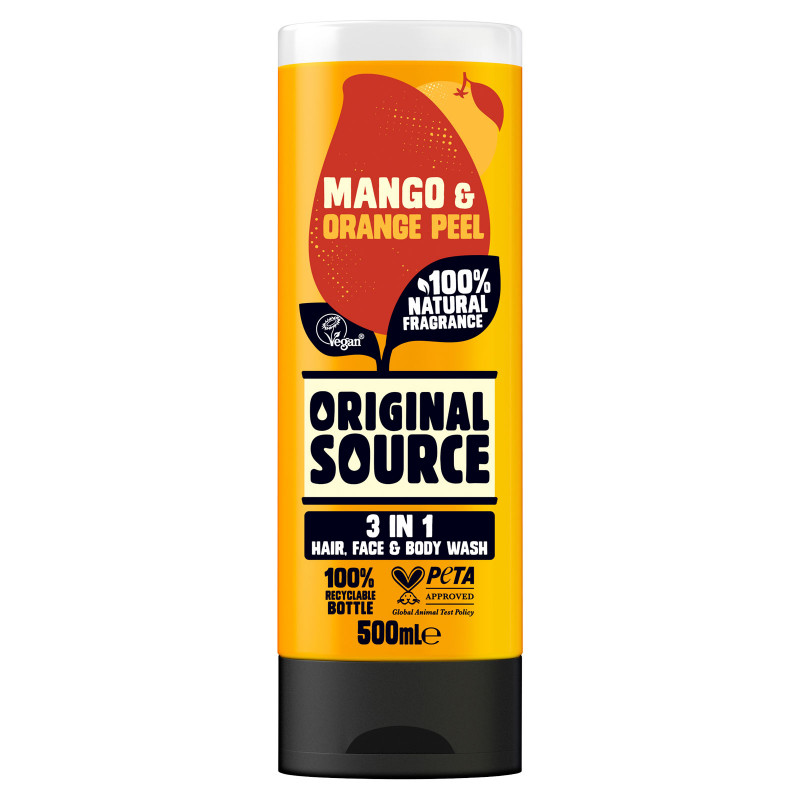 Original Source Bodywash Mango & Orange Peel 500ml