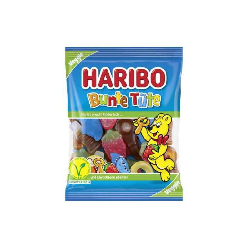 Haribo želejveida konfektes Bunte Tute 175g