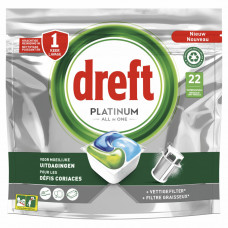 Dreft Platinium trauku mazgājamās mašīnas tabletes Original 20gab.