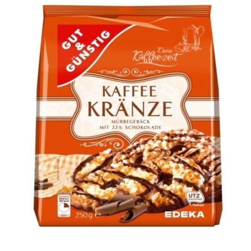 G&G Kaffeekränze cepumi ar šokolādi 250g 