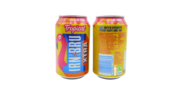 Barr Irn Bru Dzēriens Xtra Tropical 330ml