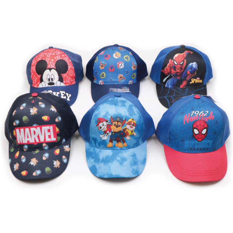 Zēnu vasaras cepure baseball cap Disney 1gab. dažādi veidi