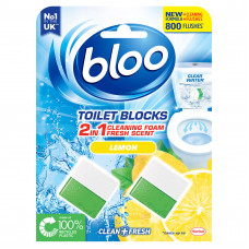 Bloo tualetes bloki 2in1 Lemon Cube 2x50g
