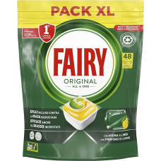 Fairy kapsulas trauku mazgāšanai All-in-One Lemon 48gab.
