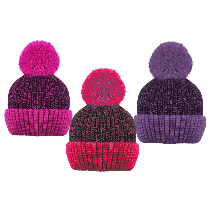 HAT GIRLS POM POM ROCKJOCK ASSTD COLOURS